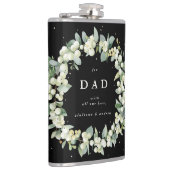 Sneeuwbes & Eucalyptus Huwelijks krans gepersonali Heupfles (Rechts)