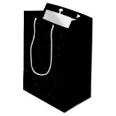 Sneeuwbes+Eucalyptus Kerst/Feest Dank je Medium Cadeauzakje (Achterkant Gekanteld)
