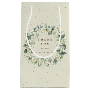 Sneeuwbes+Eucalyptus Kerst/Festivus Dank Je Klein Cadeauzakje