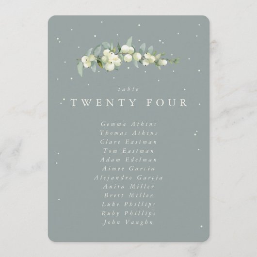 Sneeuwbes + Eucalyptus Tafel Aantal Zitplaatsen Ka (Voorkant)