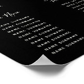 Sneeuwbes Kerstvakantie Feest Zittijd Chart Poster (Hoek)