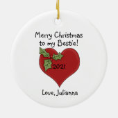 Sneeuwbetere vriend dan jij - Snowman Keramisch Ornament (Achterkant)