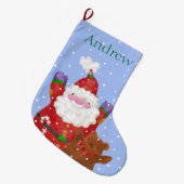 SneeuwBig Stocking Grote Kerstsok (Voorkant (Hangend))