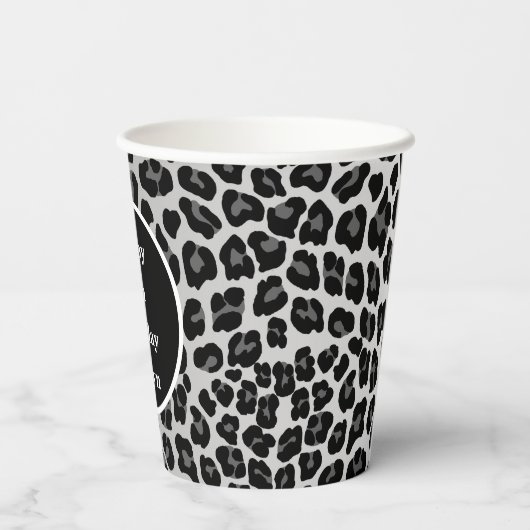 Sneeuwblaasdruk Papieren Bekers (Achterkant)