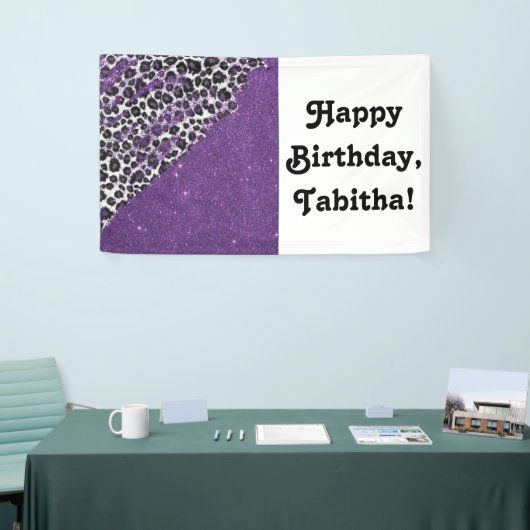 Sneeuwblaasdrukpenselen op Faux Glitter Spandoek (Beurs)