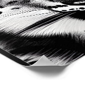 Sneeuwblaasje met blauw oog poster (Hoek)