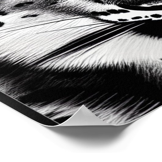 Sneeuwblaasje met blauw oog poster (Hoek)