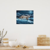 sneeuwblaasje poster (Keuken)