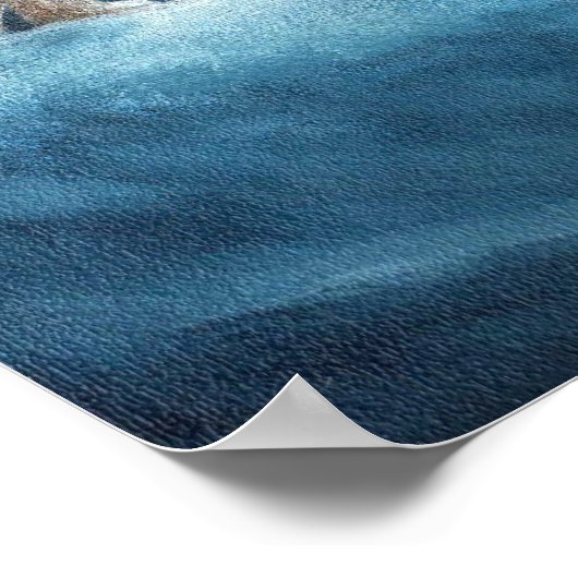 sneeuwblaasje poster (Hoek)