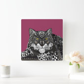 sneeuwblaasje vierkante klok (Huis)