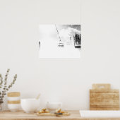 Sneeuwblaast // Skilift in blizzard Winkels Poster (Keuken)