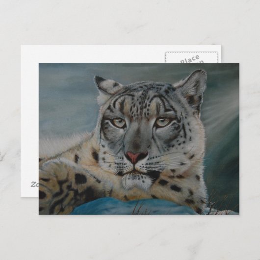 sneeuwblaaswinter briefkaart (Voorkant / Achterkant)