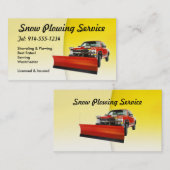  sneeuwbladerend geel visitekaartje (Voorkant / Achterkant)