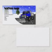 sneeuwblauw, Bedrijfsnaam, Adres 2, Conta... Visitekaartje (Voorkant / Achterkant)