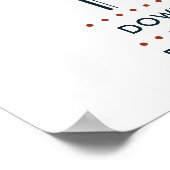 Sneeuwblauw Winter Festival Bomen & Herten Event Poster (Hoek)