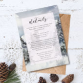 Sneeuwblauwe Berg Aquarel Rustieke Detailkaart Kaart