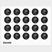 Sneeuwblazer Sneeuw Blazende Winter Ronde Sticker (Vel)