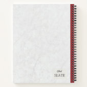 Sneeuwbloem gepersonaliseerde compositie notitieboek (Achterkant)