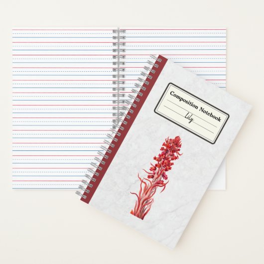 Sneeuwbloem gepersonaliseerde compositie notitieboek (Binnen)