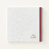 Sneeuwbloem gepersonaliseerde compositie notitieboek (Achterkant)