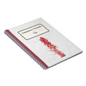 Sneeuwbloem gepersonaliseerde compositie notitieboek (Rechterzijde)