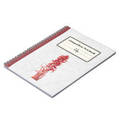 Sneeuwbloem gepersonaliseerde compositie notitieboek (Linkerzijde)