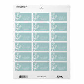 Sneeuwbloem-lampjes Winterbruiloft-labels Etiket (Full Sheet)