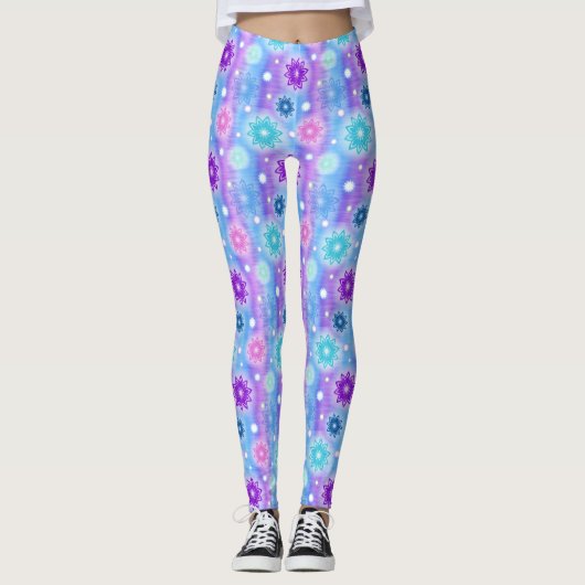 sneeuwbloemen leggings (Voorkant)