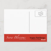 Sneeuwbloesem Moederdag Briefkaart (Achterkant)