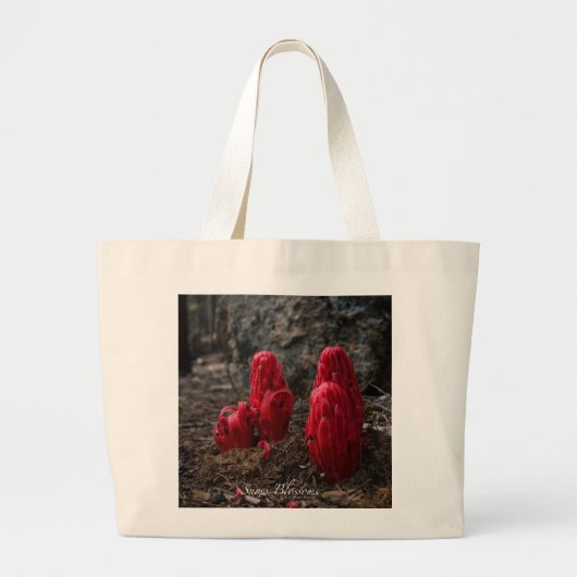 Sneeuwbloesfoto Grote Tote Bag (Voorkant)