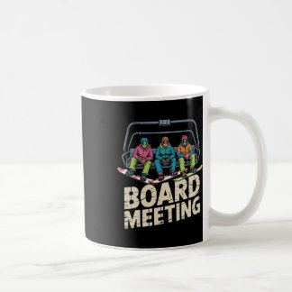 Sneeuwboard Bestuursvergadering Ski Lift Skier Win Koffiemok