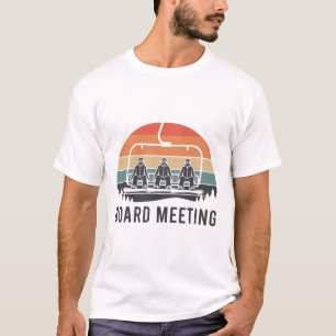 Sneeuwboard Bestuursvergadering Ski Lift Skier Win T-shirt