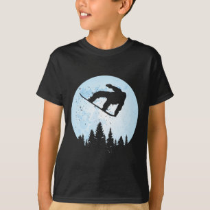 Sneeuwboard Bigfoot Ski Grappig Sasquatch Skiën T-shirt