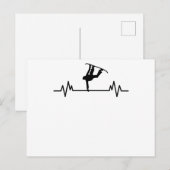 Sneeuwboard Hartslag Grappig Sport Sneeuwboard Cad Briefkaart (Voorkant / Achterkant)