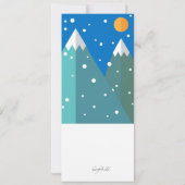 Sneeuwboard Kid Uitnodiging (Achterkant)