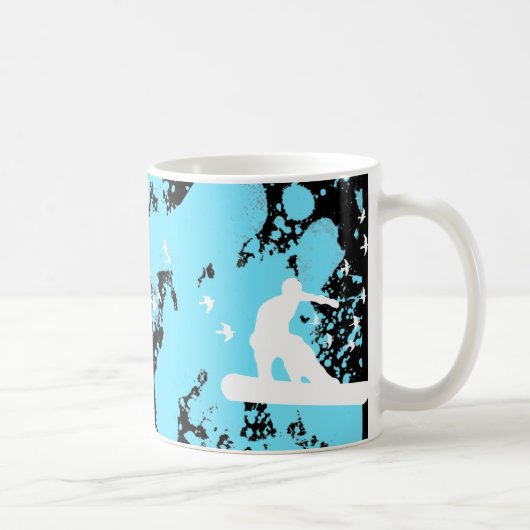 sneeuwBOARD met vogels Mok (Rechts)