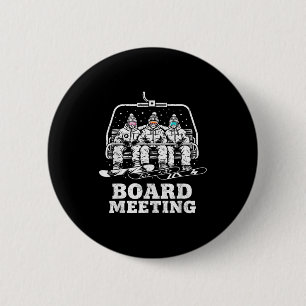 Sneeuwboard plank vergadering ski lift skiër winte ronde button 5,7 cm