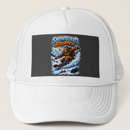Sneeuwboard Squatch – Grappige Bigfoot-sneeuwboard Trucker Pet