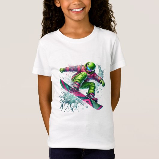 Sneeuwboard T-Shirt (Voorkant)