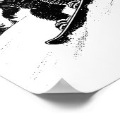 Sneeuwboardbeer, Grappige wintersport, Skipiste, P Poster (Hoek)