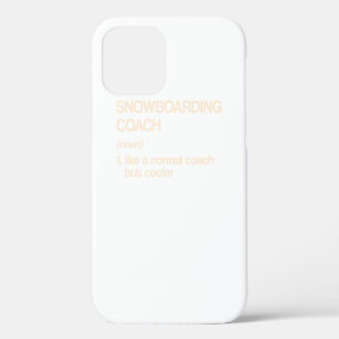 Sneeuwboardcoach Definitie Funny Snowboarder iPhone 12 Hoesje