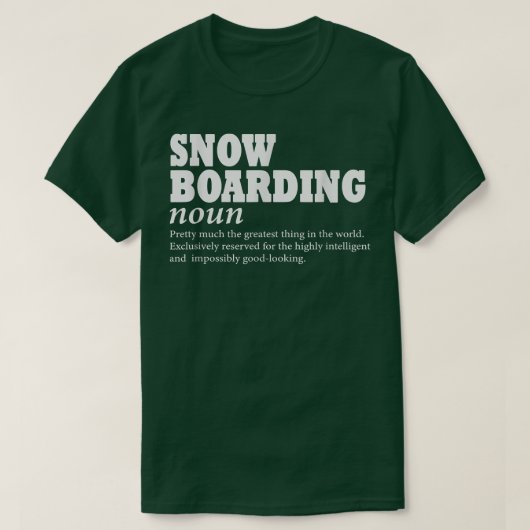 Sneeuwboarddefinitie, Snowboard, Funny Snow Boa T-shirt (Design voorkant)