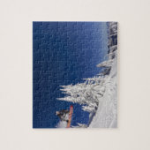 Sneeuwboarden actie bij Whitefish Mountain Resort Legpuzzel (Verticaal)