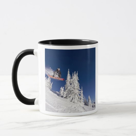Sneeuwboarden bij Whitefish Mountain Resort Mok (Links)
