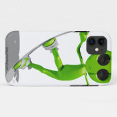 Sneeuwboarden Groene Alien iPhone 5 Hoes (Achterkant (horizontaal))
