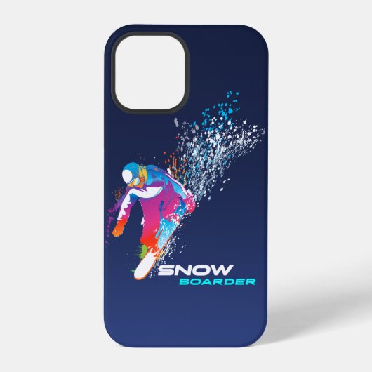 Sneeuwboarden iPhone Hoesje (Achterkant)