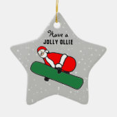 Sneeuwboarden Kerst Collectie Keramisch Ornament (Voorkant)