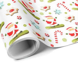 Sneeuwboarden Kerstcadeau Cadeaupapier