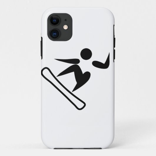 Sneeuwboarden Pictogram Case-Mate iPhone Case (Achterkant)