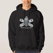 Sneeuwboarden Schedel Grafisch Hoodie (Voorkant)